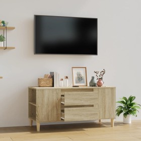 Mueble para TV madera contrachapada roble Sonoma 102x44,5x50 cm de vidaXL, Muebles TV - Ref: Foro24-819599, Precio: 78,99 €, ...