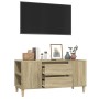 Mueble para TV madera contrachapada roble Sonoma 102x44,5x50 cm de vidaXL, Muebles TV - Ref: Foro24-819599, Precio: 80,08 €, ...