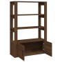 Aparador de madera contrachapada marrón roble 80x30x119,5 cm de vidaXL, Aparadores - Ref: Foro24-819475, Precio: 93,78 €, Des...