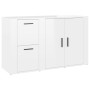 Glossy white plywood sideboard 100x33x59.5 cm by vidaXL, Sideboards - Ref: Foro24-820998, Price: 103,90 €, Discount: %