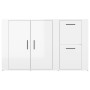 Glossy white plywood sideboard 100x33x59.5 cm by vidaXL, Sideboards - Ref: Foro24-820998, Price: 103,90 €, Discount: %