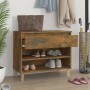 Smoked oak plywood shoe cabinet 70x36x60 cm by vidaXL, Shoe racks and shoe organizers - Ref: Foro24-819761, Price: 67,41 €, D...