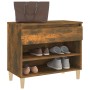 Smoked oak plywood shoe cabinet 70x36x60 cm by vidaXL, Shoe racks and shoe organizers - Ref: Foro24-819761, Price: 67,41 €, D...