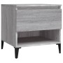 Mesa auxiliar de madera contrachapada gris Sonoma 50x46x50 cm de vidaXL, Mesas auxiliares - Ref: Foro24-819560, Precio: 52,72...