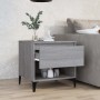 Mesa auxiliar de madera contrachapada gris Sonoma 50x46x50 cm de vidaXL, Mesas auxiliares - Ref: Foro24-819560, Precio: 52,72...