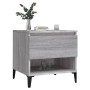 Mesa auxiliar de madera contrachapada gris Sonoma 50x46x50 cm de vidaXL, Mesas auxiliares - Ref: Foro24-819560, Precio: 52,72...