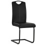 Cantilever dining chairs 6 units black synthetic leather by vidaXL, dining chairs - Ref: Foro24-275463, Price: 412,36 €, Disc...