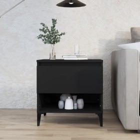 Black plywood side table 50x46x50 cm by vidaXL, Side tables - Ref: Foro24-819550, Price: 53,24 €, Discount: %