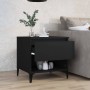 Black plywood side table 50x46x50 cm by vidaXL, Side tables - Ref: Foro24-819550, Price: 53,34 €, Discount: %