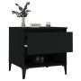 Mesa auxiliar madera contrachapada negro 50x46x50 cm de vidaXL, Mesas auxiliares - Ref: Foro24-819550, Precio: 53,24 €, Descu...