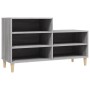 Mueble zapatero madera contrachapada gris Sonoma 102x36x60 cm de vidaXL, Zapateros y organizadores de calzado - Ref: Foro24-8...