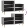 Mueble zapatero madera contrachapada gris Sonoma 102x36x60 cm de vidaXL, Zapateros y organizadores de calzado - Ref: Foro24-8...