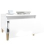 2 auxiliary tables plywood white gloss 50x46x35 cm by vidaXL, Side tables - Ref: Foro24-819505, Price: 51,99 €, Discount: %