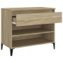 Mueble zapatero madera contrachapada roble Sonoma 70x36x60 cm de vidaXL, Zapateros y organizadores de calzado - Ref: Foro24-8...