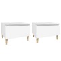 Side tables 2 pcs white plywood 50x46x35 cm by vidaXL, Side tables - Ref: Foro24-819501, Price: 49,22 €, Discount: %