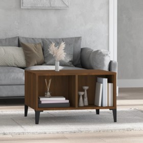 Oak brown plywood coffee table 60x50x36.5 cm by vidaXL, Coffee table - Ref: Foro24-821043, Price: 33,72 €, Discount: %