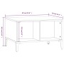 Couchtisch aus braunem Eichensperrholz, 60 x 50 x 36,5 cm von vidaXL, Couchtisch - Ref: Foro24-821043, Preis: 33,72 €, Rabatt: %