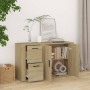 Oak Sonoma plywood sideboard 100x33x59.5 cm by vidaXL, Sideboards - Ref: Foro24-820999, Price: 103,37 €, Discount: %