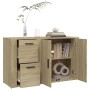 Oak Sonoma plywood sideboard 100x33x59.5 cm by vidaXL, Sideboards - Ref: Foro24-820999, Price: 103,37 €, Discount: %