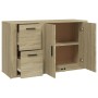 Oak Sonoma plywood sideboard 100x33x59.5 cm by vidaXL, Sideboards - Ref: Foro24-820999, Price: 103,37 €, Discount: %