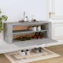 Shoe cabinet for wall made of gray concrete plywood 100x35x38 cm by vidaXL, Shoe racks and shoe organizers - Ref: Foro24-8210...