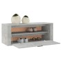 Mueble zapatero pared contrachapada gris hormigón 100x35x38 cm de vidaXL, Zapateros y organizadores de calzado - Ref: Foro24-...