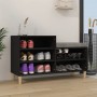 Shoe cabinet made of black plywood wood 102x36x60 cm by vidaXL, Shoe racks and shoe organizers - Ref: Foro24-819725, Price: 5...