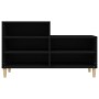 Mueble zapatero madera contrachapada negro 102x36x60 cm de vidaXL, Zapateros y organizadores de calzado - Ref: Foro24-819725,...