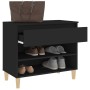 Mueble zapatero madera contrachapada negro 70x36x60 cm de vidaXL, Zapateros y organizadores de calzado - Ref: Foro24-819757, ...