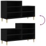 Shoe cabinet made of black plywood wood 102x36x60 cm by vidaXL, Shoe racks and shoe organizers - Ref: Foro24-819725, Price: 5...