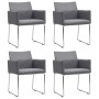 Dining chairs 4 units light gray fabric by vidaXL, dining chairs - Ref: Foro24-275578, Price: 386,87 €, Discount: %