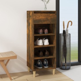 Smoked oak plywood shoe cabinet 40x36x105 cm by vidaXL, Shoe racks and shoe organizers - Ref: Foro24-819777, Price: 52,99 €, ...