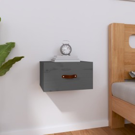 Gray wall-mounted bedside table 40x29.5x22 cm by vidaXL, Lockers and storage cabinets - Ref: Foro24-820990, Price: 33,99 €, D...