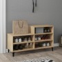 Schuhregal aus Sonoma-Eichensperrholz, 102 x 36 x 60 cm von vidaXL, Schuhregale und Schuhorganisatoren - Ref: Foro24-819735, ...