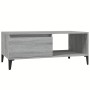 Mesa de centro madera contrachapada gris Sonoma 90x50x36,5 cm de vidaXL, Mesas de centro - Ref: Foro24-821058, Precio: 71,14 ...