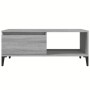 Mesa de centro madera contrachapada gris Sonoma 90x50x36,5 cm de vidaXL, Mesas de centro - Ref: Foro24-821058, Precio: 71,14 ...