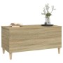 Mesa de centro madera contrachapada roble Sonoma 90x44,5x45 cm de vidaXL, Mesas de centro - Ref: Foro24-819583, Precio: 68,58...