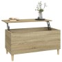 Mesa de centro madera contrachapada roble Sonoma 90x44,5x45 cm de vidaXL, Mesas de centro - Ref: Foro24-819583, Precio: 68,58...