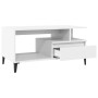 Mesa de centro madera contrachapada blanca 90x49x45 cm de vidaXL, Mesas de centro - Ref: Foro24-819620, Precio: 72,99 €, Desc...