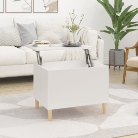 Mesa de centro madera contrachapada blanco 60x44,5x45 cm de vidaXL, Mesas de centro - Ref: Foro24-819564, Precio: 75,99 €, De...