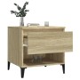 Mesa auxiliar madera contrachapada roble Sonoma 50x46x50 cm de vidaXL, Mesas auxiliares - Ref: Foro24-819554, Precio: 50,87 €...