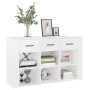 Aparador de madera contrachapada blanco brillo 100x30x59,5 cm de vidaXL, Aparadores - Ref: Foro24-821006, Precio: 98,46 €, De...