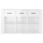 Hochglanzweißes Sperrholz-Sideboard 100 x 30 x 59,5 cm von vidaXL, Sideboards - Ref: Foro24-821006, Preis: 98,99 €, Rabatt: %