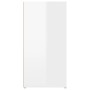 Aparador de madera contrachapada blanco brillo 100x30x59,5 cm de vidaXL, Aparadores - Ref: Foro24-821006, Precio: 98,46 €, De...