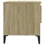 Mesa auxiliar madera contrachapada roble Sonoma 50x46x50 cm de vidaXL, Mesas auxiliares - Ref: Foro24-819554, Precio: 50,87 €...