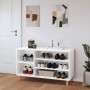 Glossy white plywood shoe cabinet 102x36x60 cm by vidaXL, Shoe racks and shoe organizers - Ref: Foro24-819742, Price: 49,78 €...