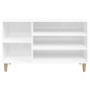 Glossy white plywood shoe cabinet 102x36x60 cm by vidaXL, Shoe racks and shoe organizers - Ref: Foro24-819742, Price: 49,78 €...