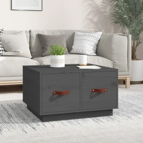 Solid gray pine wood coffee table 60x53x35 cm by vidaXL, Coffee table - Ref: Foro24-820968, Price: 94,99 €, Discount: %