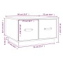 Couchtisch aus massivem grauem Kiefernholz, 60 x 53 x 35 cm von vidaXL, Couchtisch - Ref: Foro24-820968, Preis: 94,33 €, Raba...