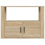 Sonoma oak plywood sideboard 80x30x60 cm by vidaXL, Sideboards - Ref: Foro24-819455, Price: 75,71 €, Discount: %